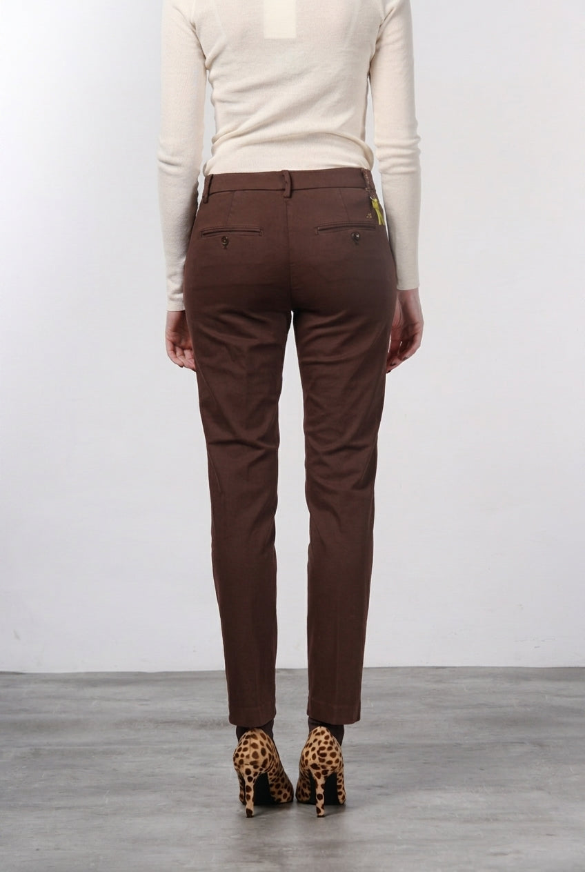 New York Slim pantalon chino femme en satin slim fit ①
