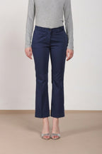 New York Trumpet women's chino pants in stretch satin slim fit