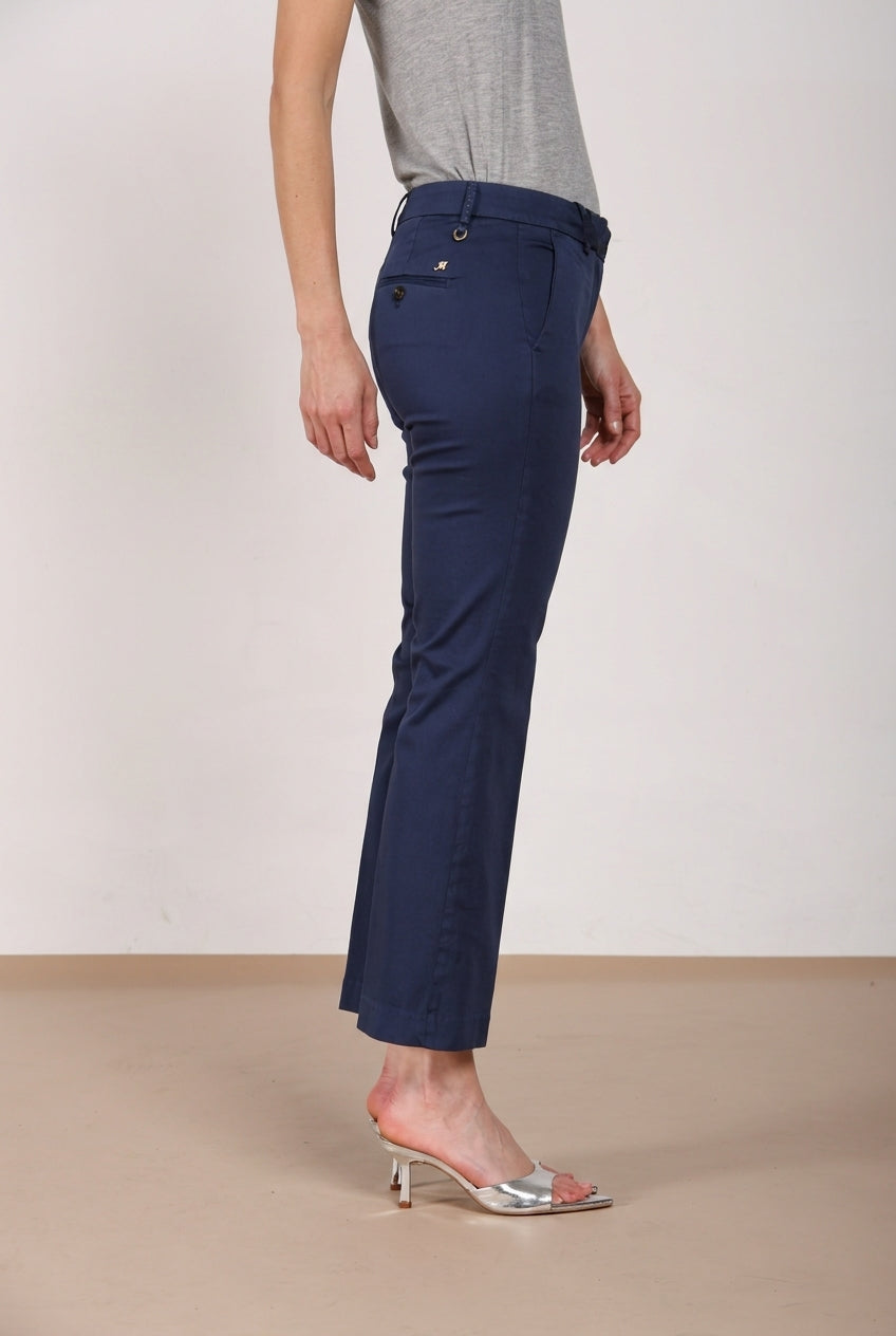 New York Trumpet women's chino pants in stretch satin slim fit