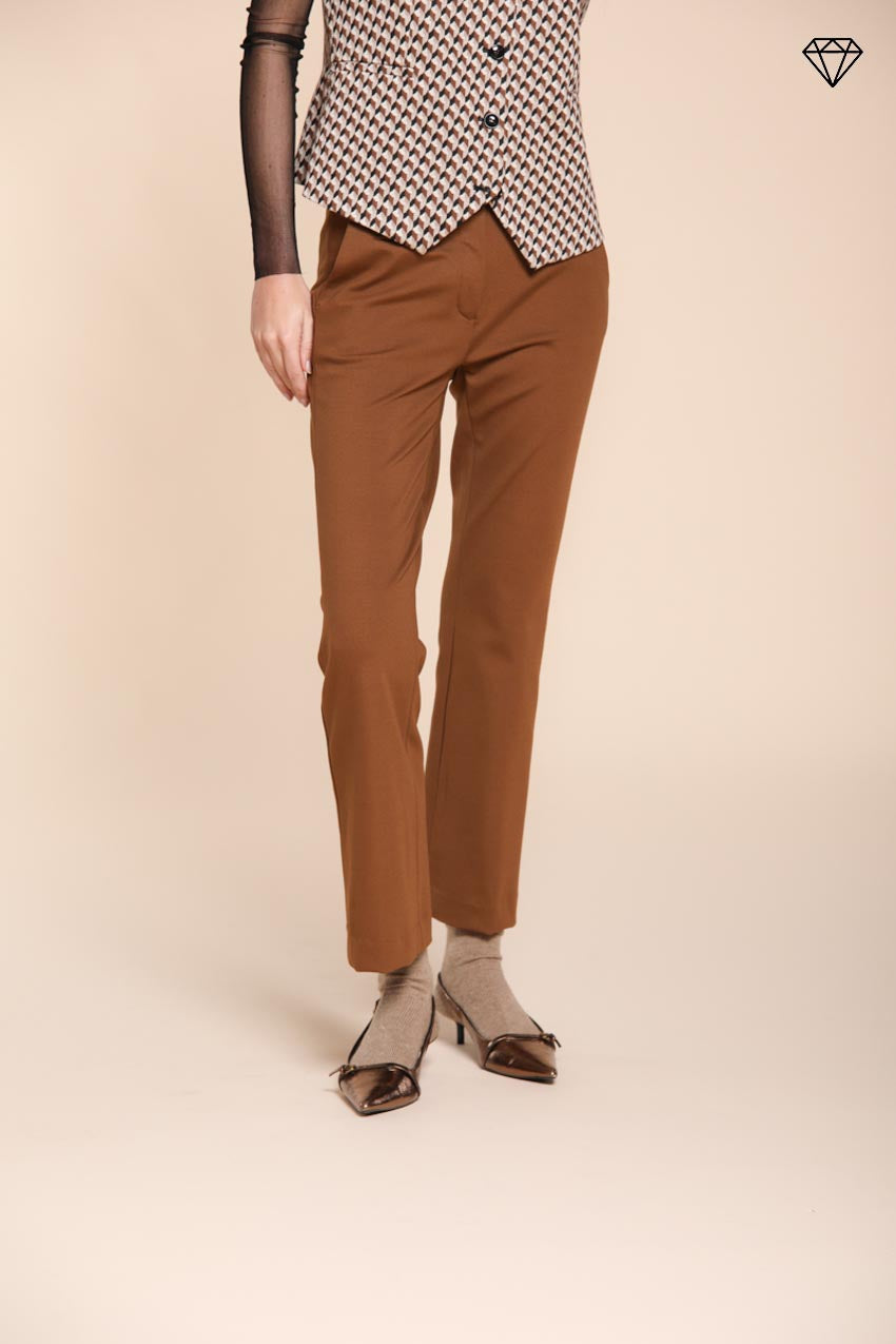 Foto 1 New York Trumpet pantalone chino donna in jersey tecnico slim fit ①