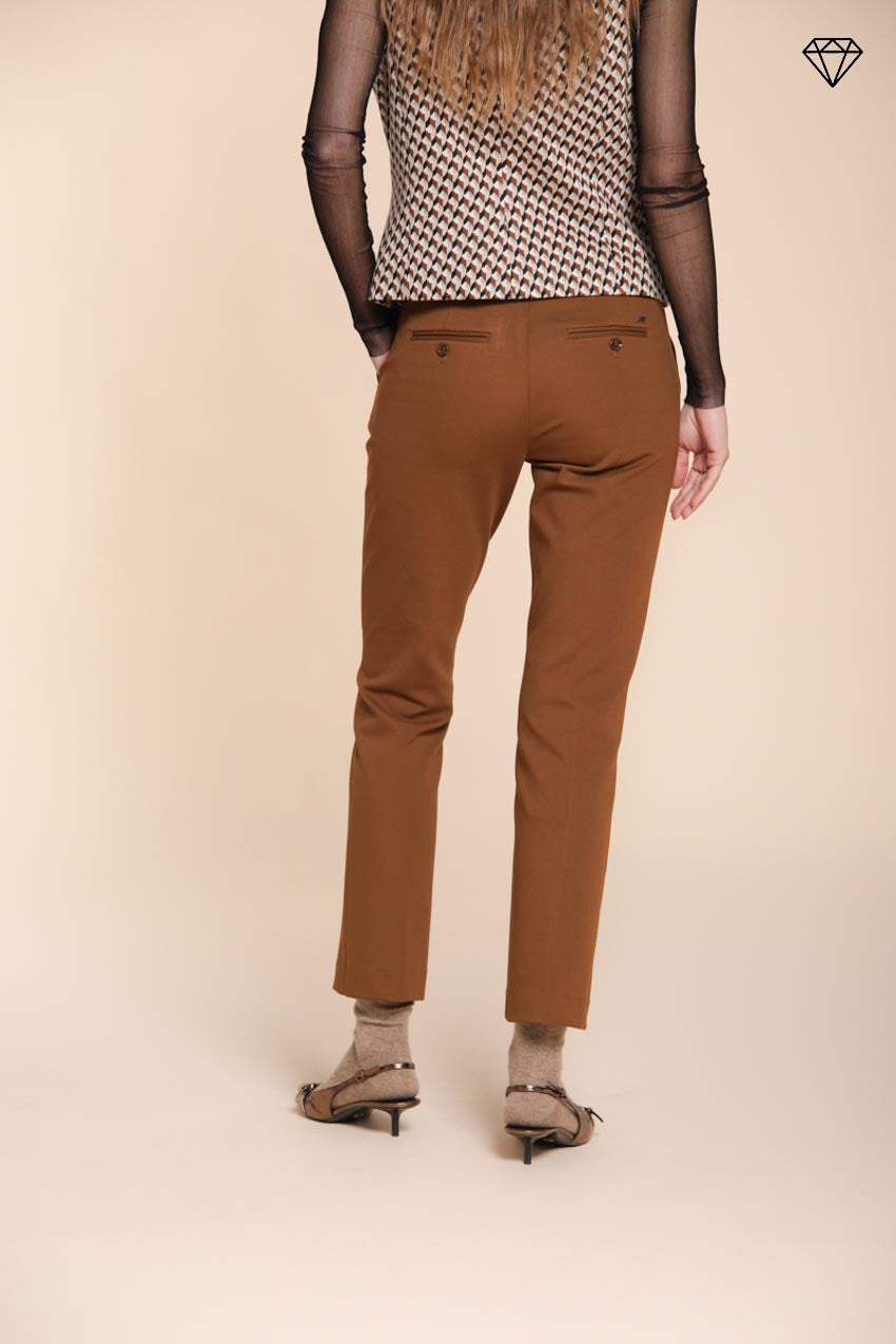 Foto 4 New York Trumpet pantalone chino donna in jersey tecnico slim fit ①