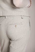 Foto 2 New York Trumpet pantalone chino donna in jersey con fantasia spigata slim fit