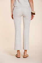 New York Trumpet women's chino pants in rice grain texture jersey slim fit