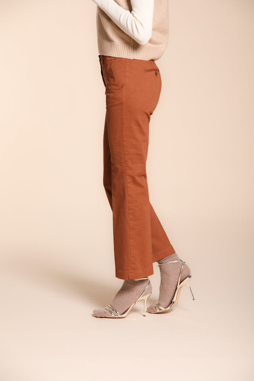 New York Trumpet Damen-Chinohose aus Gabardine Slim Fit