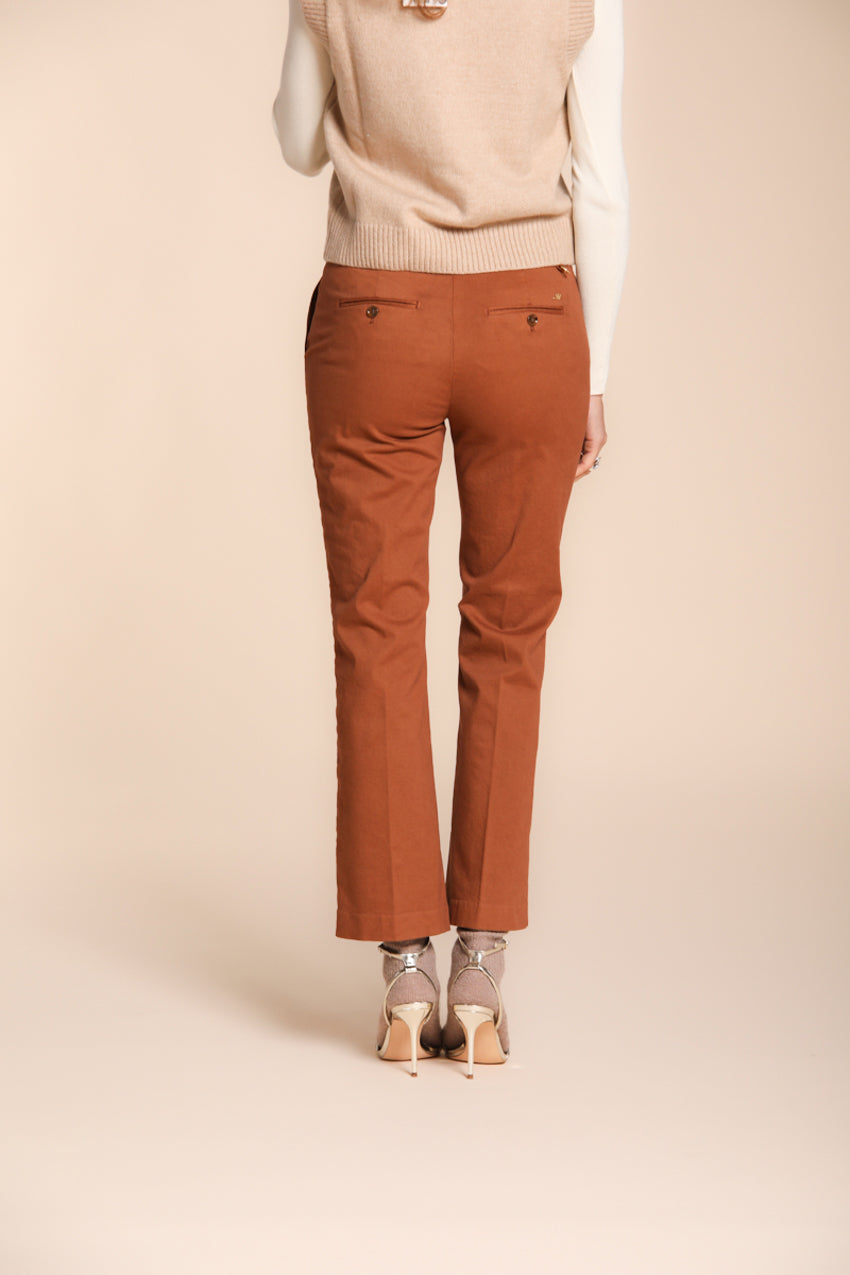 New York Trumpet Damen-Chinohose aus Gabardine Slim Fit