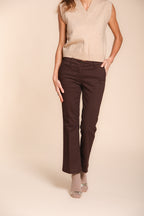 New York Trumpet pantalone chino donna in gabardina slim fit