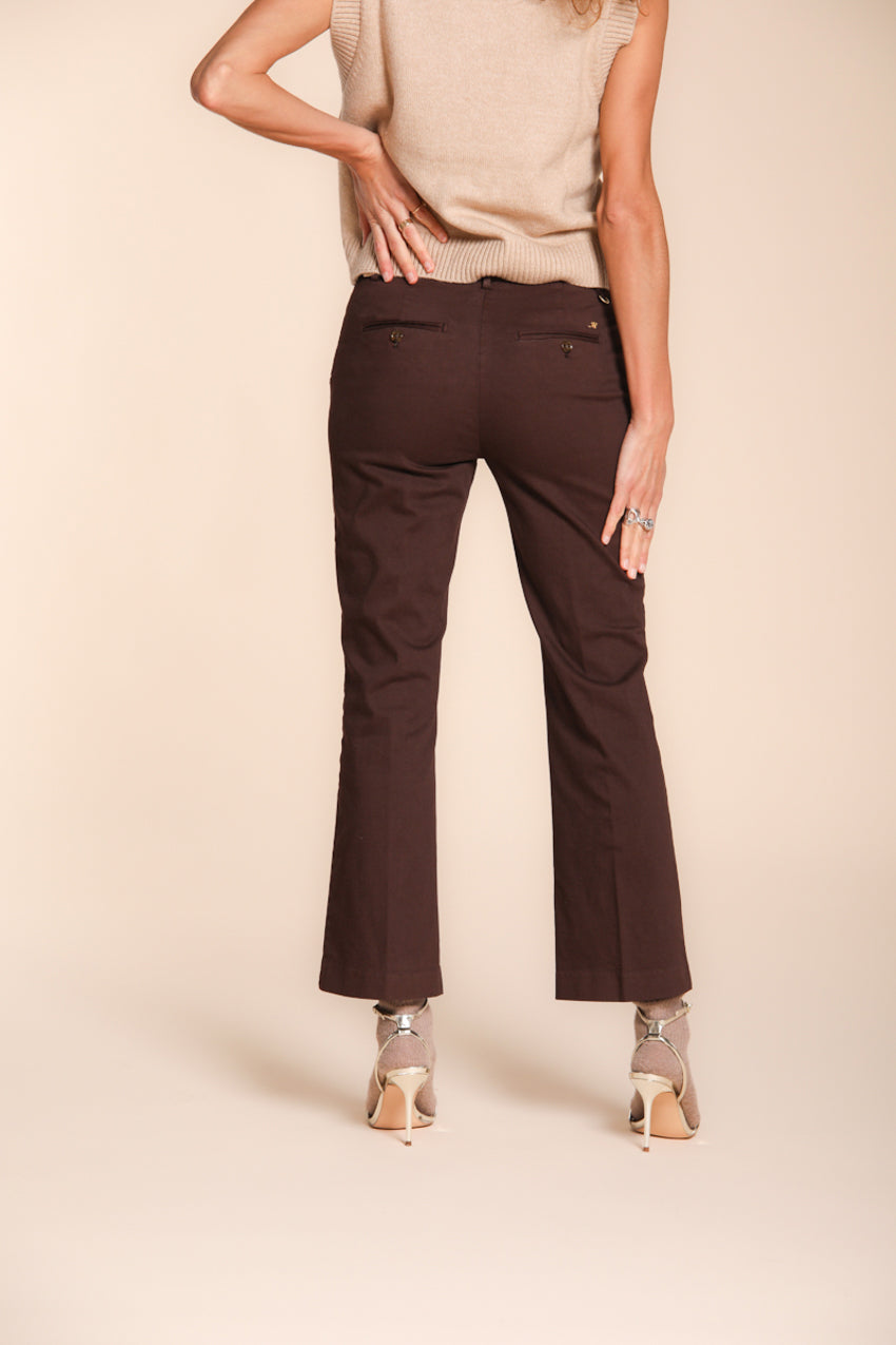 New York Trumpet Damen-Chinohose aus Gabardine Slim Fit