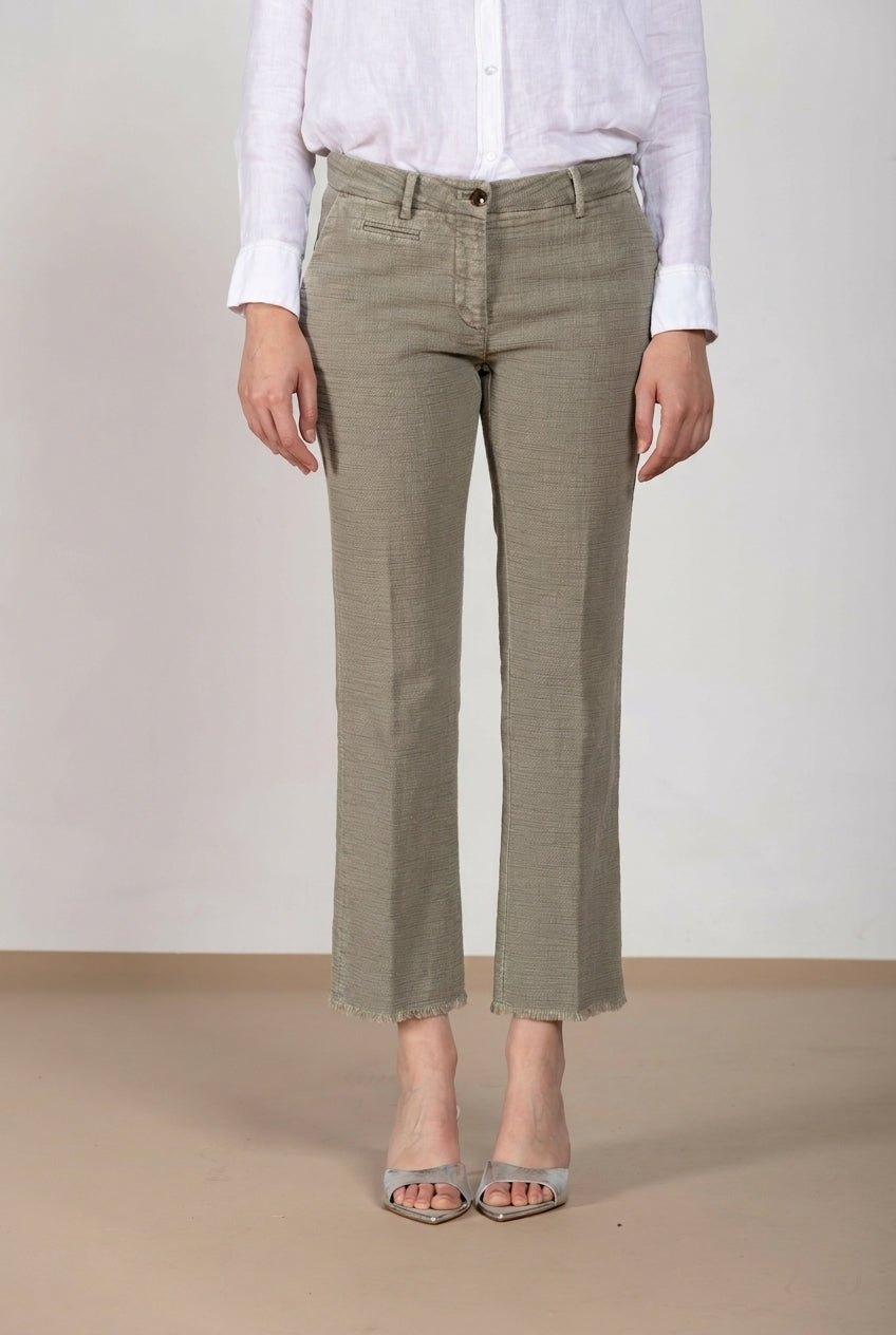 New York Trumpet pantalon chino femme en natté slim fit