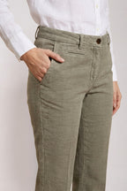 New York Trumpet pantalon chino femme en natté slim fit