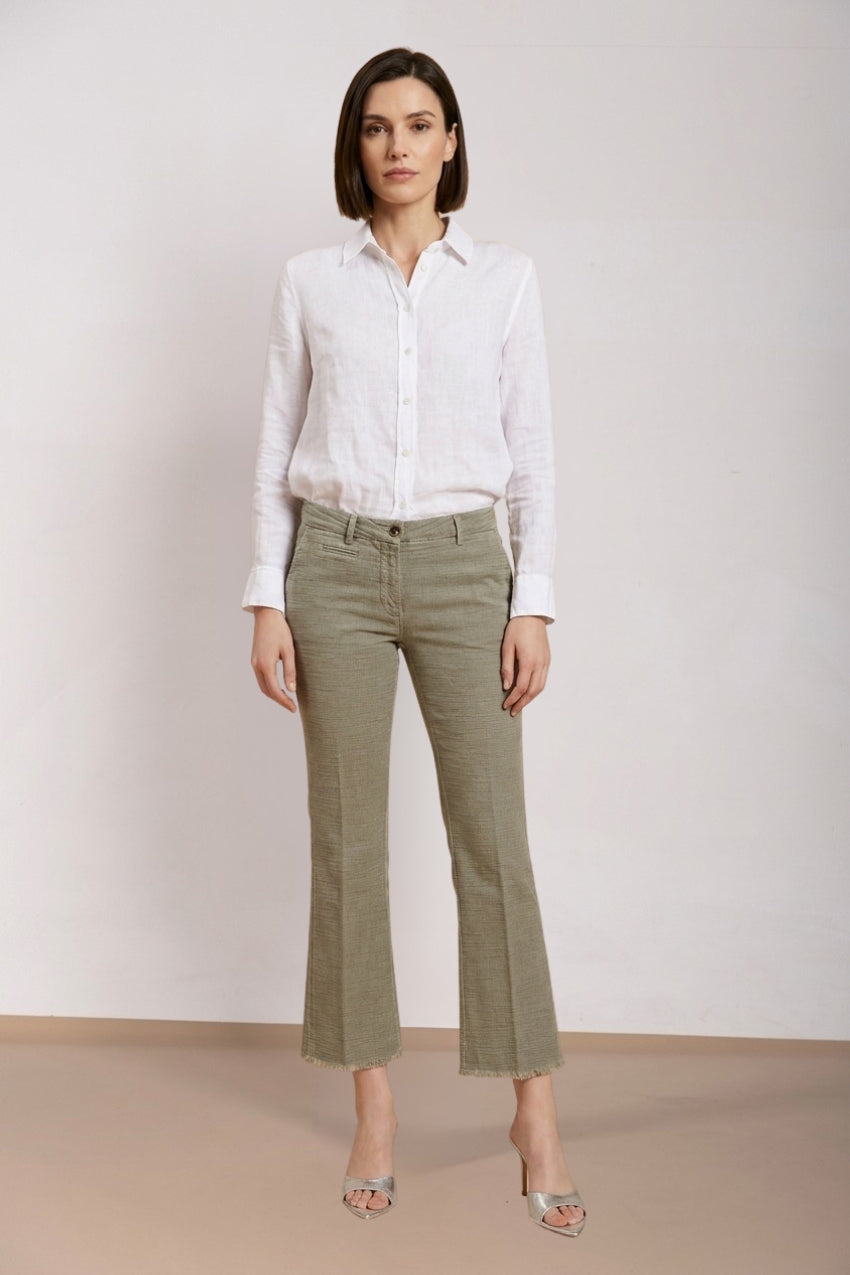 New York Trumpet women's chino pants in mat weave slim fit