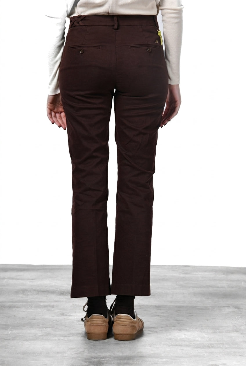 New York Trumpet women’s chino trousers in gabardine, slim fit ①
