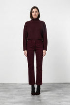 New York Trumpet pantalon chino femme en gabardine slim fit ①