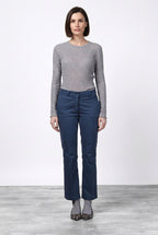 New York Trumpet pantalon chino femme en gabardine, coupe slim ①