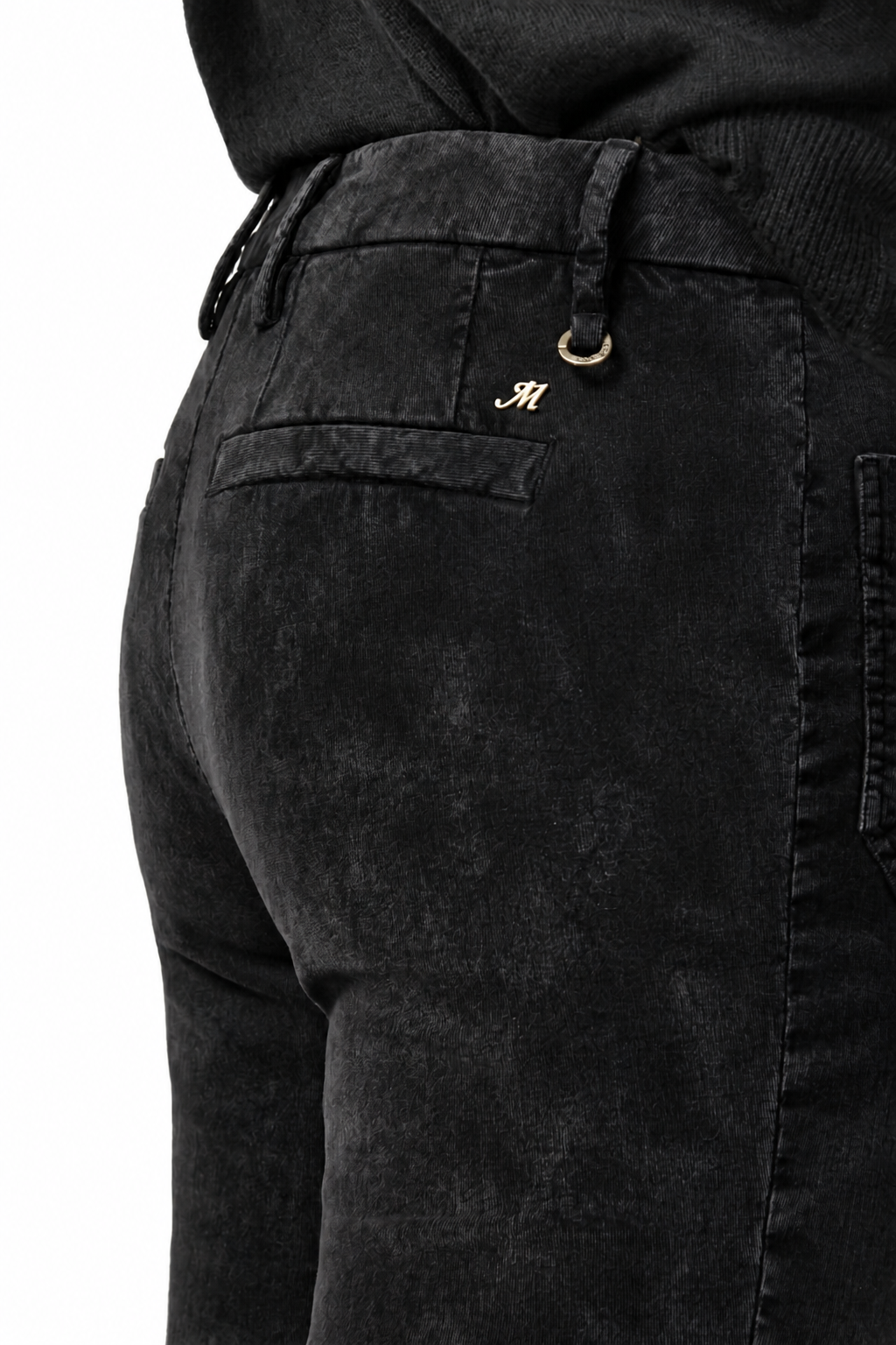 New York Flare pantalon chino femme en velours 1000 raies slim fit
