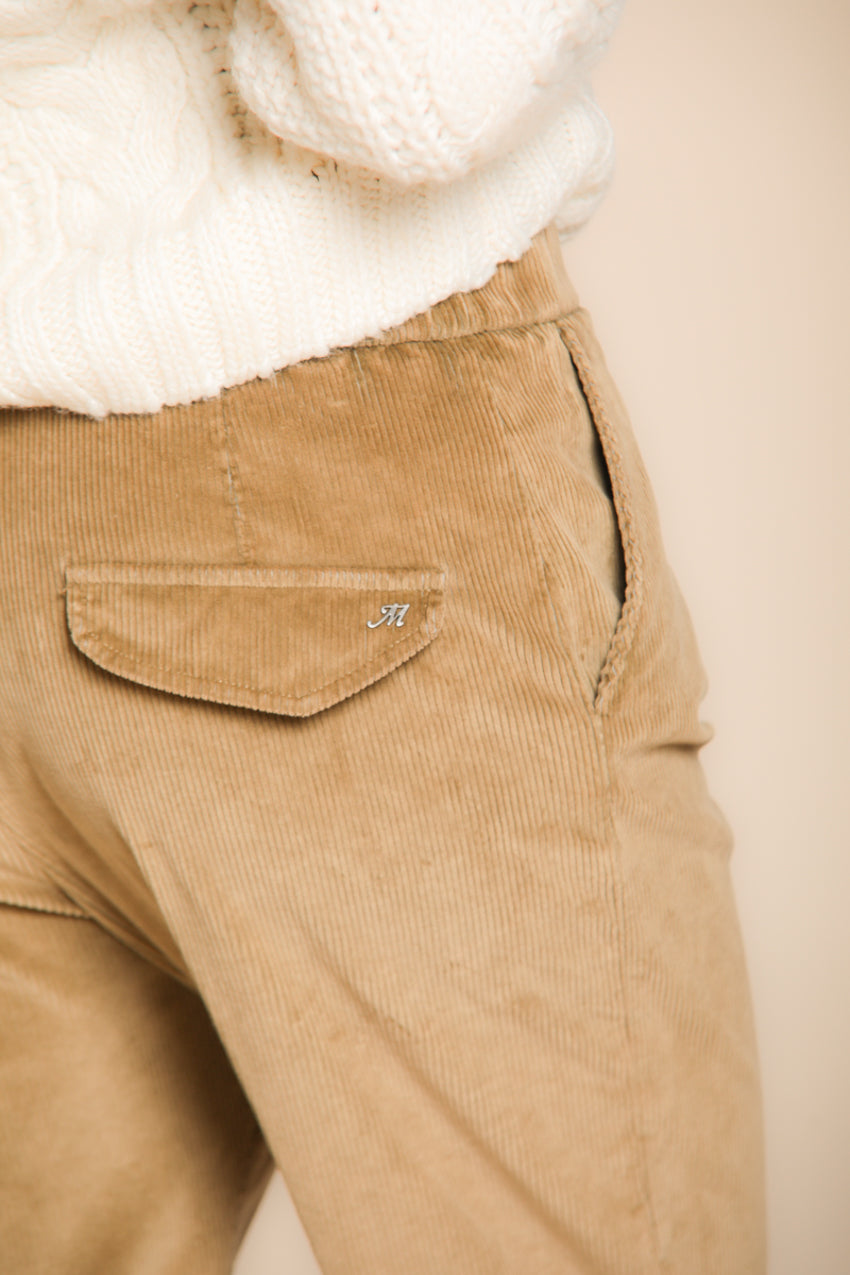 Foto 2 Malibu Jogger City pantaloni chino donna in velluto a coste relaxed fit