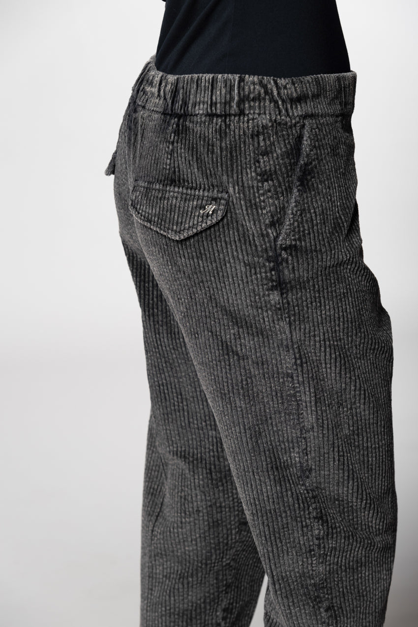 Malibu Jogger City pantalon chino femme en velours côtelé relaxed fit