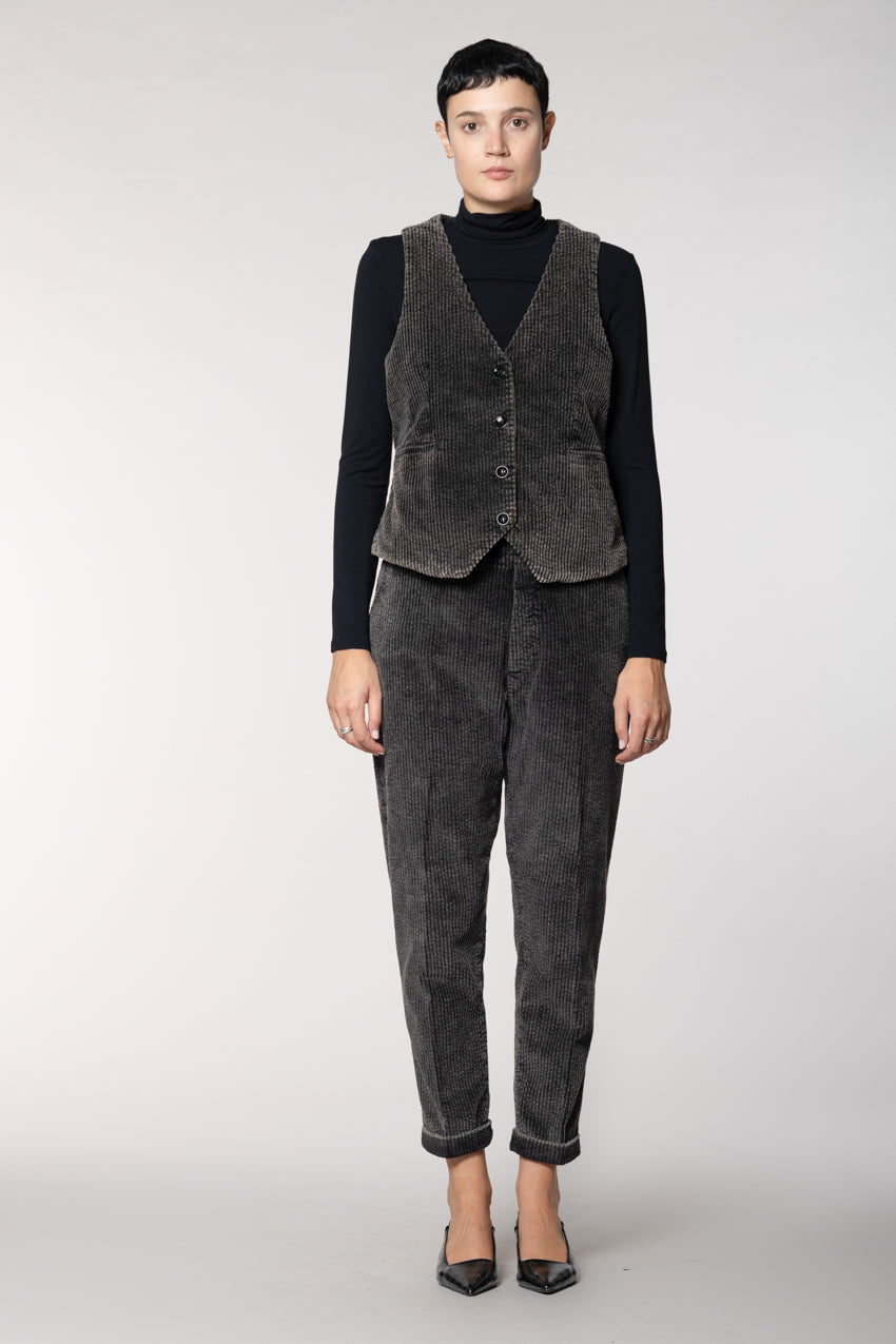 Malibu Jogger City Damen-Chinohose aus Cord Relaxed Fit