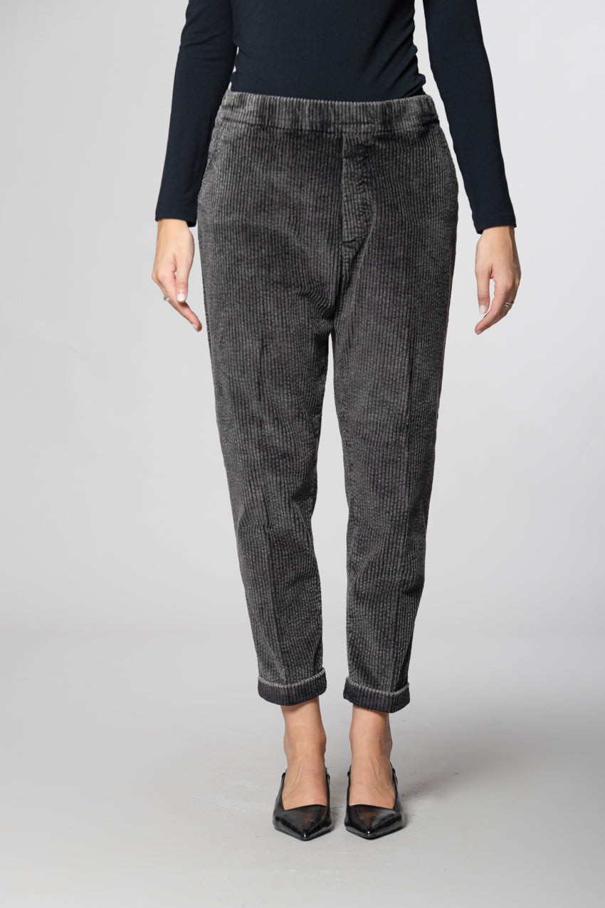 Malibu Jogger City pantalon chino femme en velours côtelé relaxed fit
