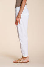Malibu Jogger pantalone chino donna in gabardina carrot fit