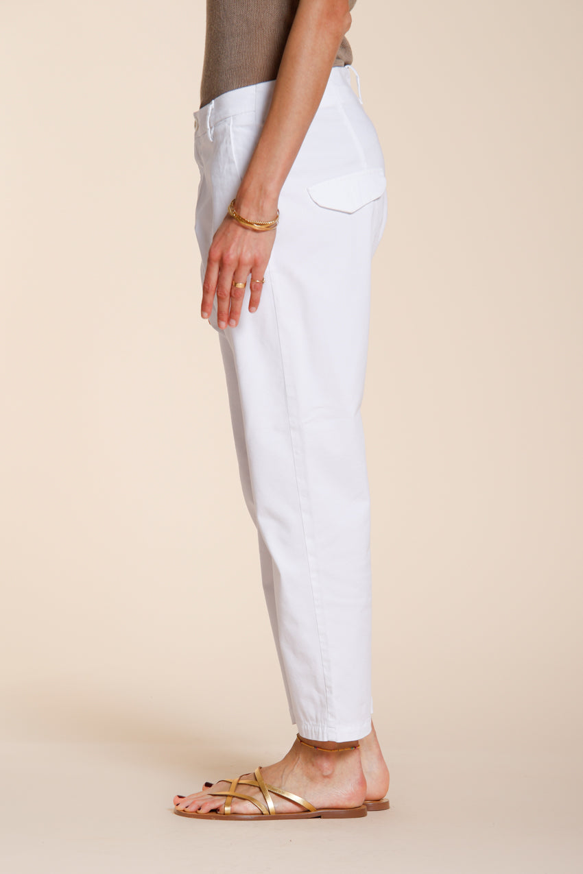 Malibu Jogger pantalone chino donna in gabardina carrot fit