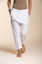 Malibu Jogger pantalone chino donna in gabardina carrot fit