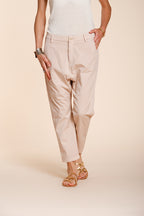 Malibu Jogger pantalone chino donna in gabardina carrot fit