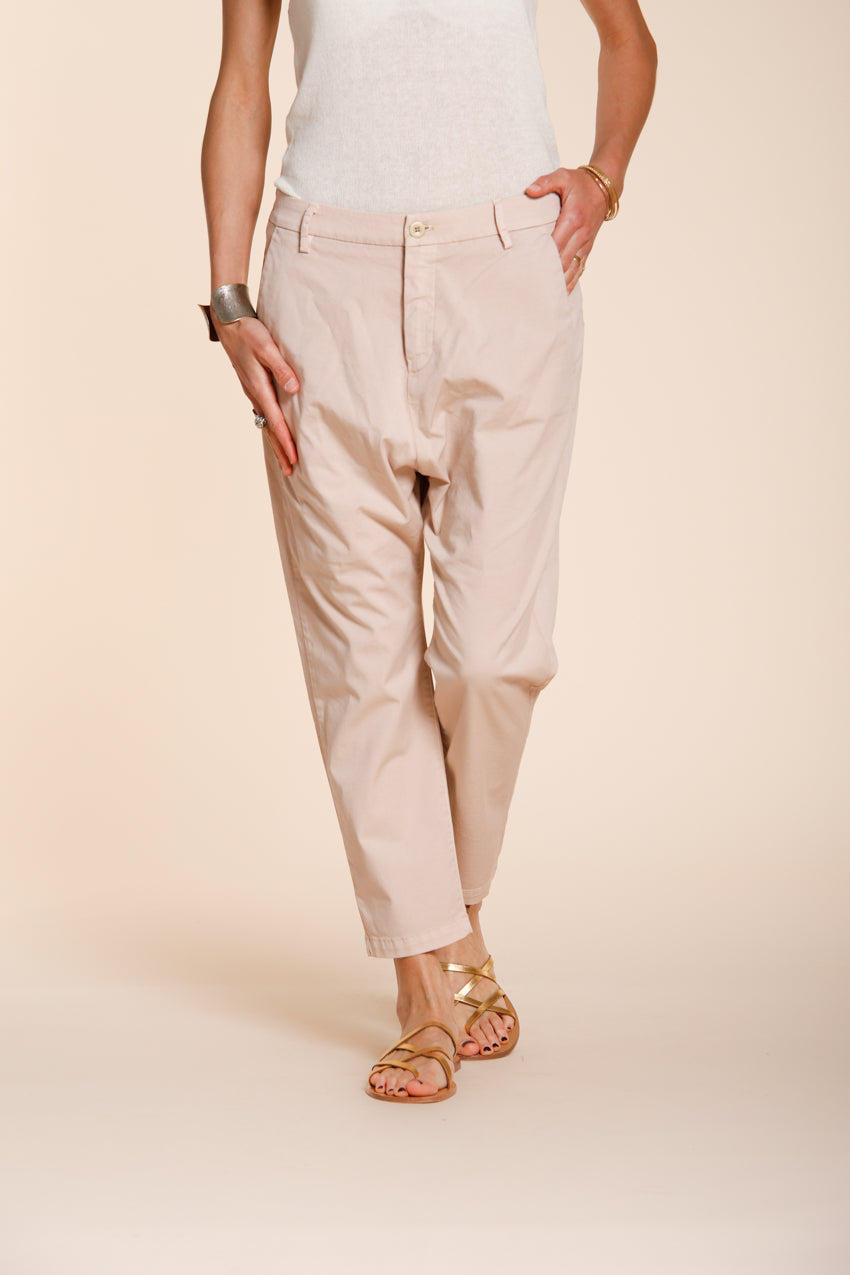 Malibu Jogger pantalon chino femme en gabardine carrot fit