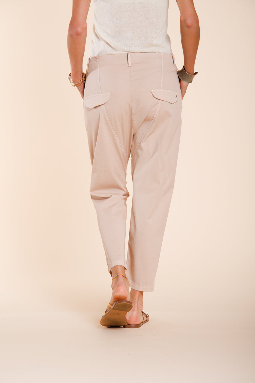 Malibu Jogger pantalon chino femme en gabardine carrot fit