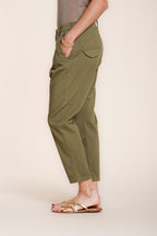 Malibu Jogger pantalone chino donna in gabardina carrot fit