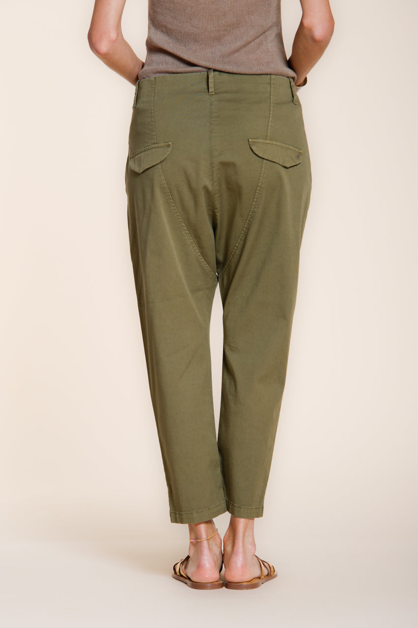 Malibu Jogger pantalone chino donna in gabardina carrot fit