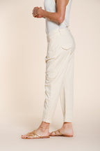 Malibu Jogger pantalone chino donna in gabardina carrot fit
