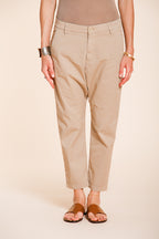 Malibu Jogger women's chino pants in gabardine carrot fit