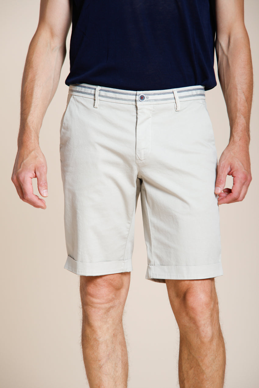 Torino Summer bermuda chino homme en satin stretch slim fit