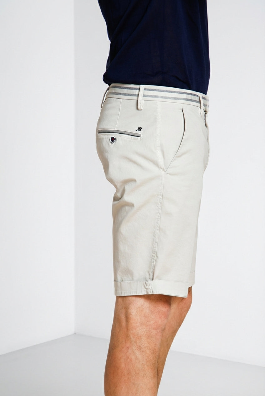 Torino Summer bermuda chino uomo in raso stretch slim fit