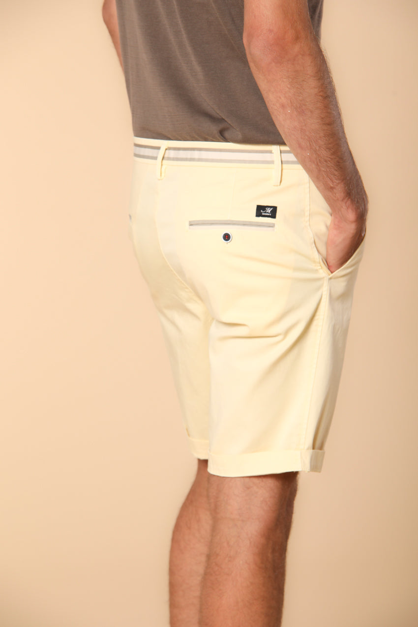 Torino Summer Bermuda chino homme en satin stretch slim fit