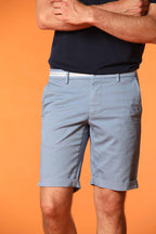 Torino Elegance Bermuda Chino Herren in Stretch-Satin Slim Fit