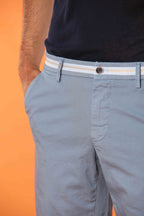 Torino Elegance Bermuda Chino Herren in Stretch-Satin Slim Fit