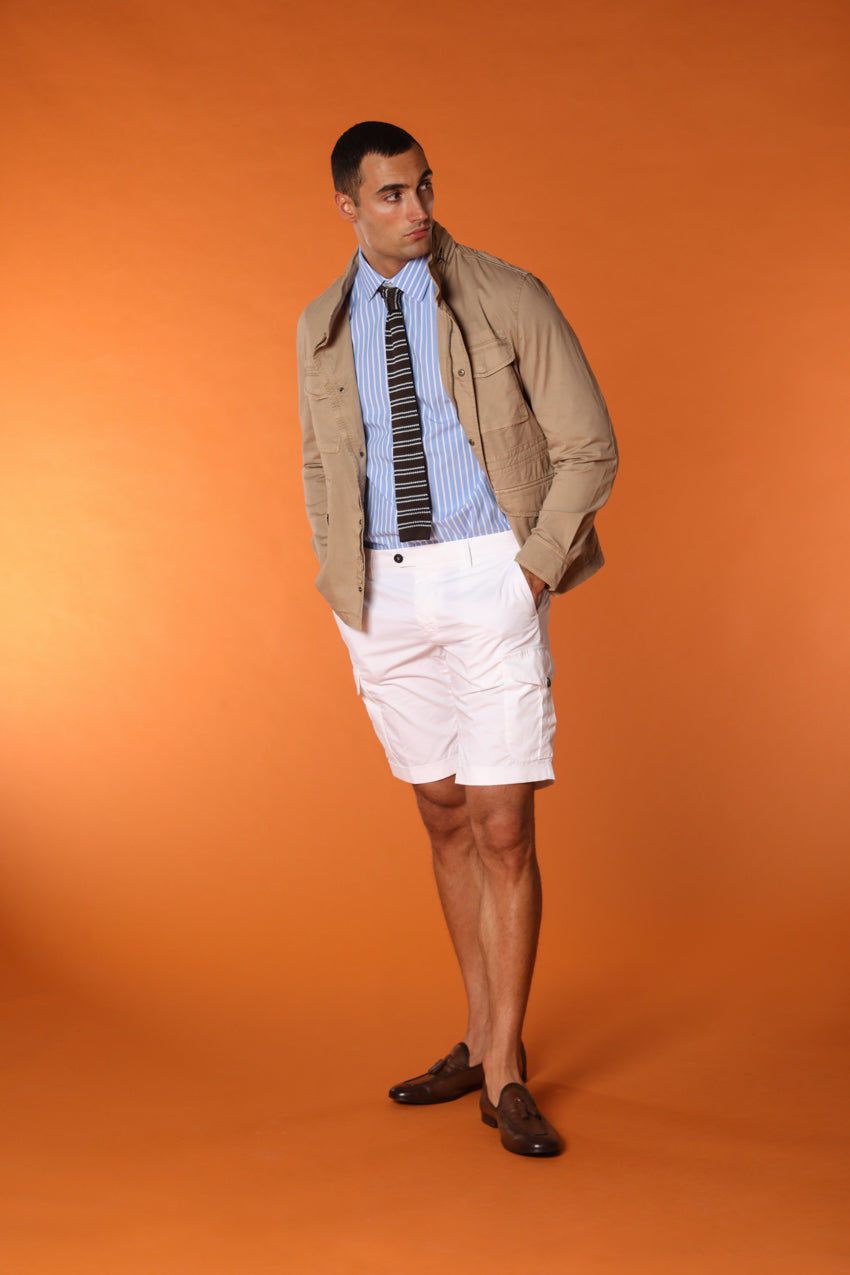 New York Cargo men's cargo bermuda shorts in pima cotton Regular fit