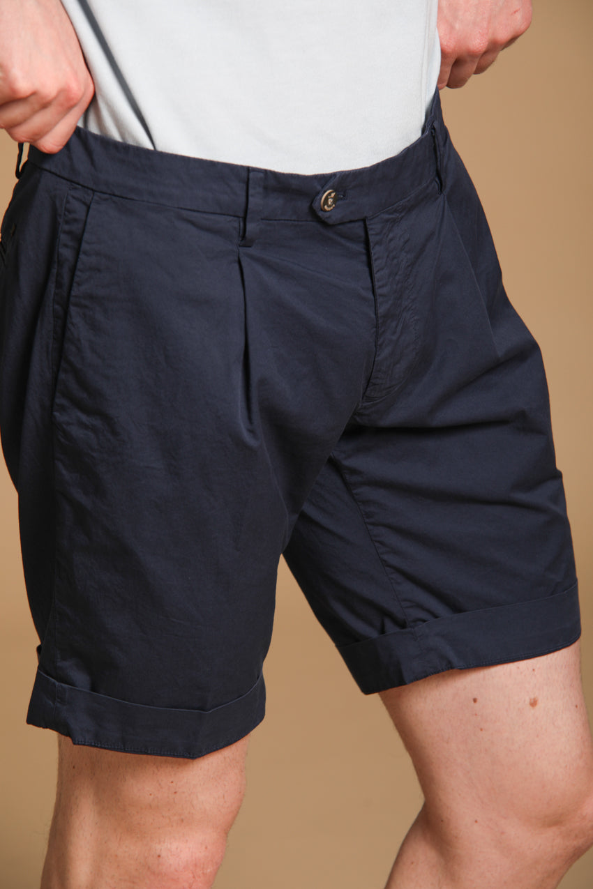 New York Time 1 Pinces Bermuda chino pour homme en coton pima regular fit 