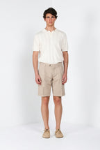 New York 2 Pinces bermuda chino homme en twill stretch regular fit