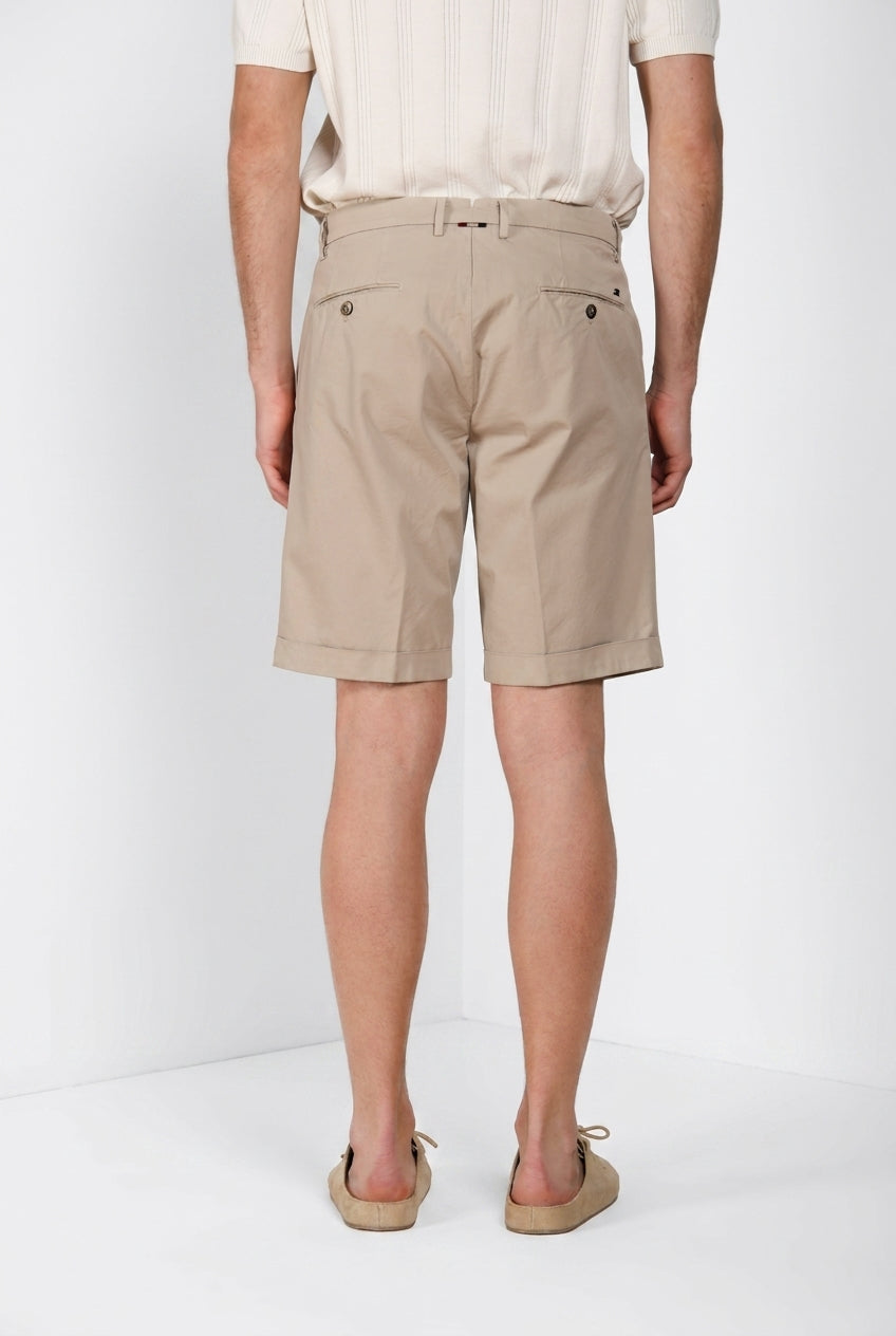 New York 2 Pinces bermuda chino homme en twill stretch regular fit