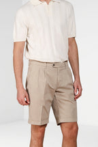 New York 2 Pinces bermuda chino homme en twill stretch regular fit