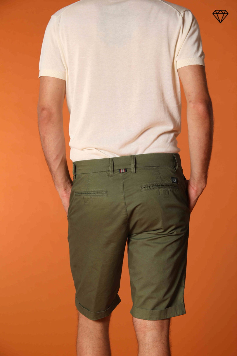 London men's chino bermuda shorts in Pima cotton Regular fit  ①