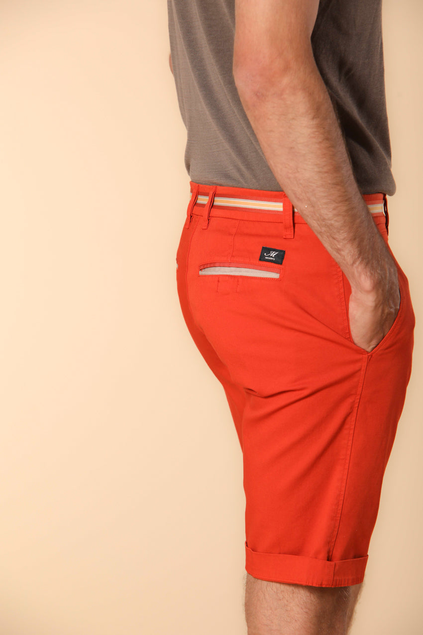 London Summer bermuda chino uomo in raso stretch regular fit