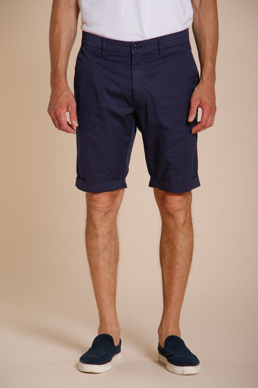 London bermuda chino uomo in gabardina stretch regular fit ①