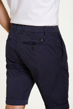 London bermuda chino uomo in gabardina stretch regular fit ①