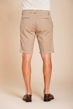 London men's chino bermuda in stretch gabardine regular fit ①