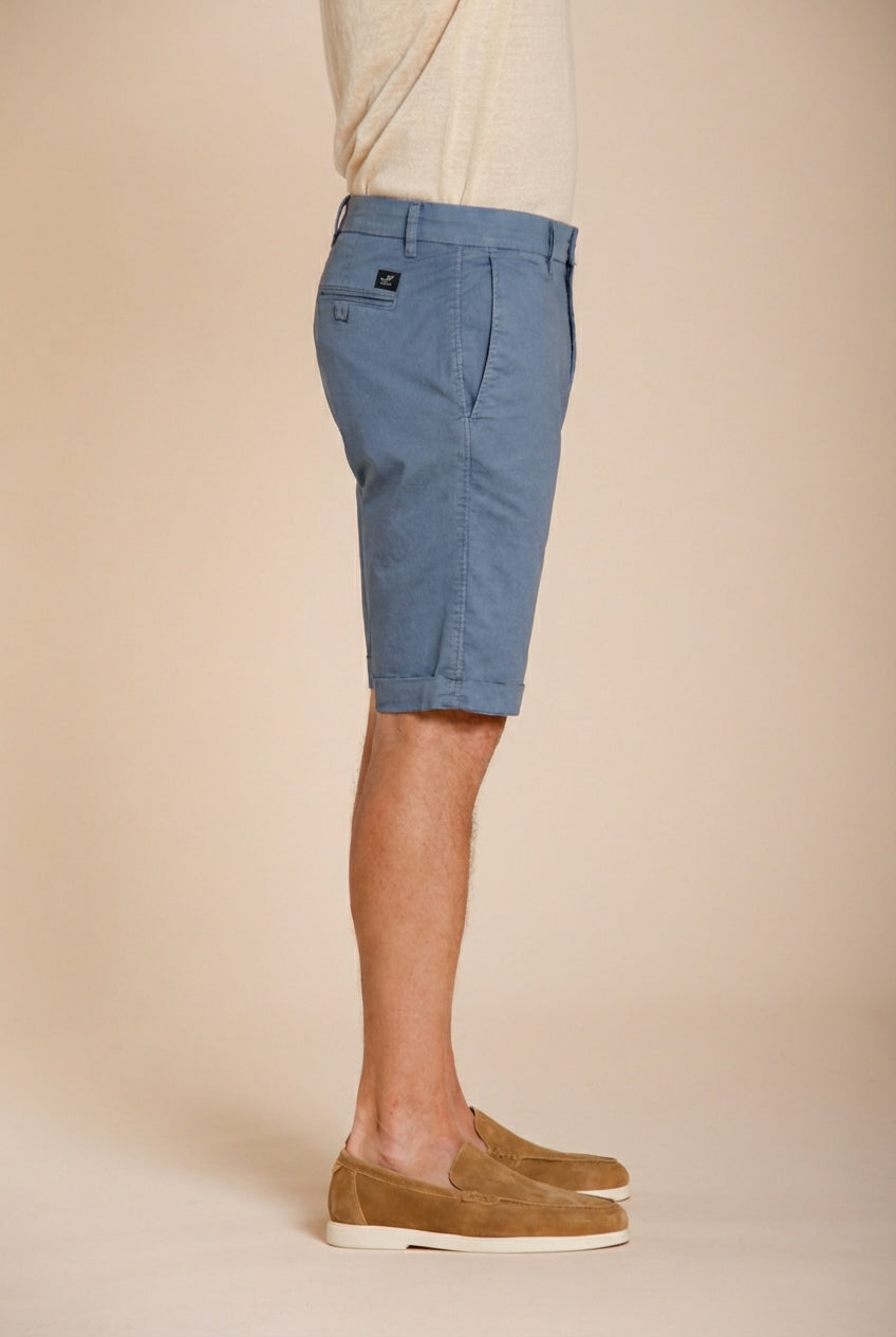 London bermuda chino uomo in gabardina stretch regular fit ①