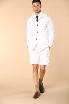 Chile Golf men's cargo jogger bermuda shorts in stretch jersey, Slim Fit