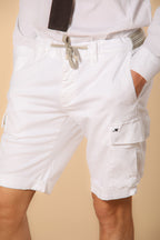 Chile Golf men's cargo jogger bermuda shorts in stretch jersey, Slim Fit